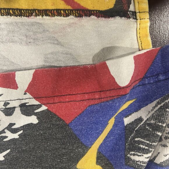 Vintage 90s Nike Jordan Abstract 8 All Over Tee – Double Stitch Size Large - Picture 3 of 11